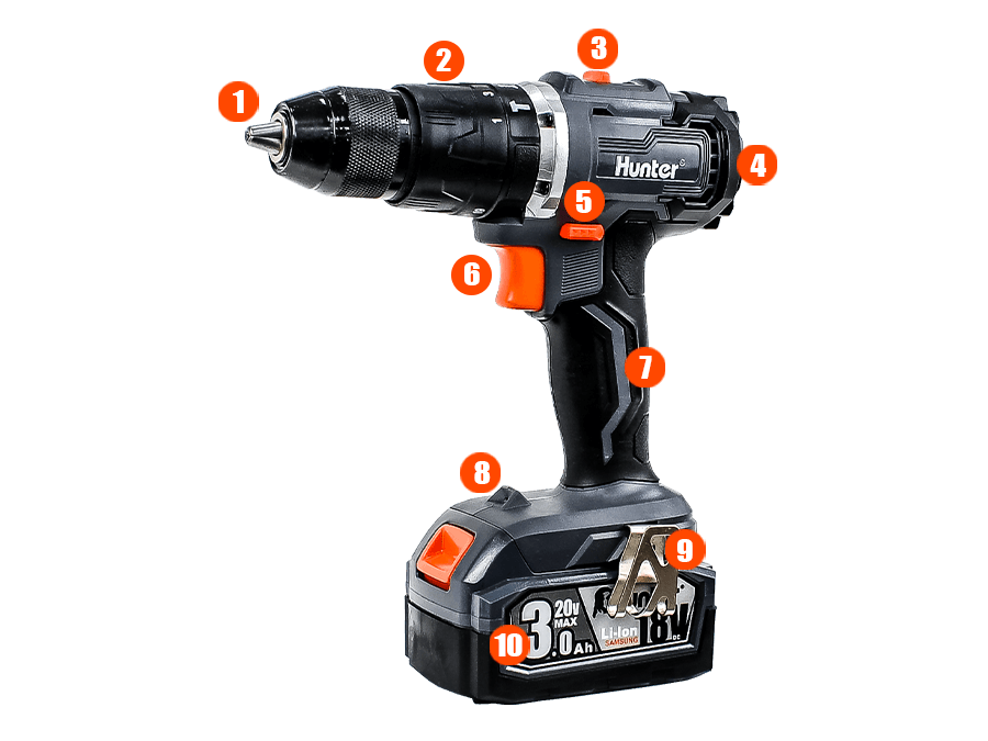 BrushLess 18V מברגה רוטטת/קודחת גוף בלבד